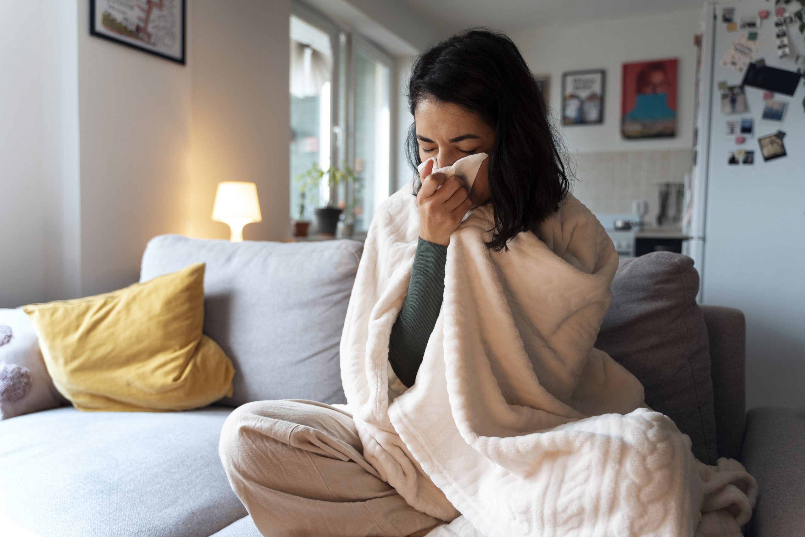 Dry indoor air aggravating winter health symptoms