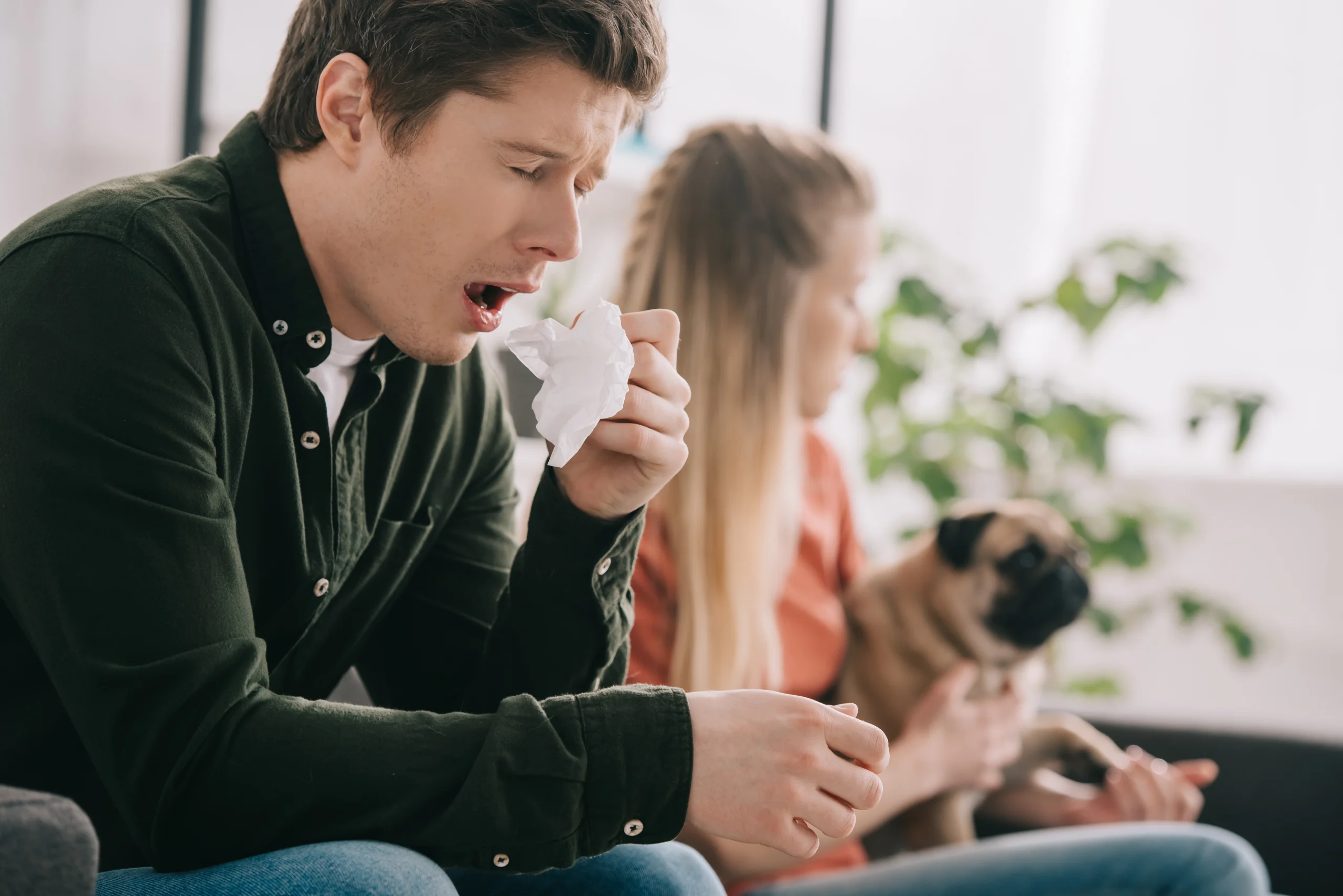 Sneezing because of dirty ducts