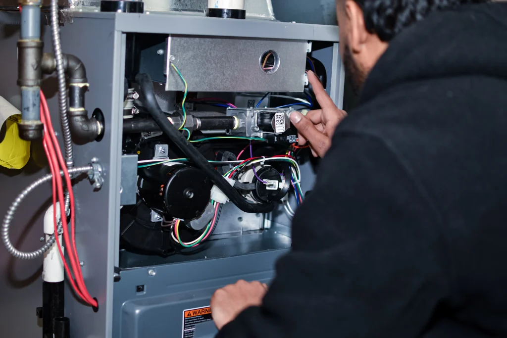 Single high-efficiency furnace installed by AIC in a Calgary home