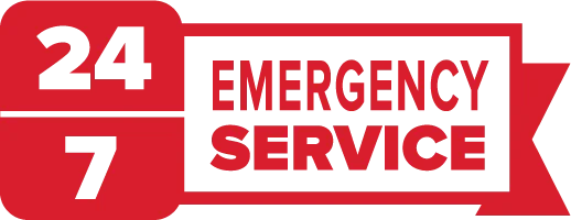 24 hour emergency service trust badge