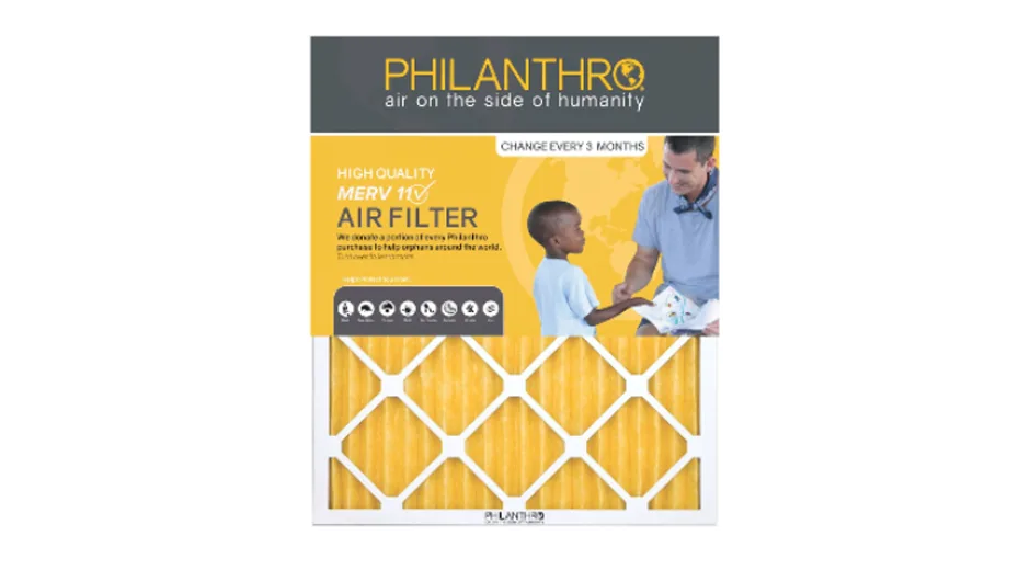 Philanthro 16201M11 - 16" x 20" x 1" Furnace Filter, MERV 11