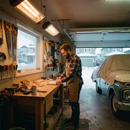 Garage heater installation Calgary — InfraSave unit