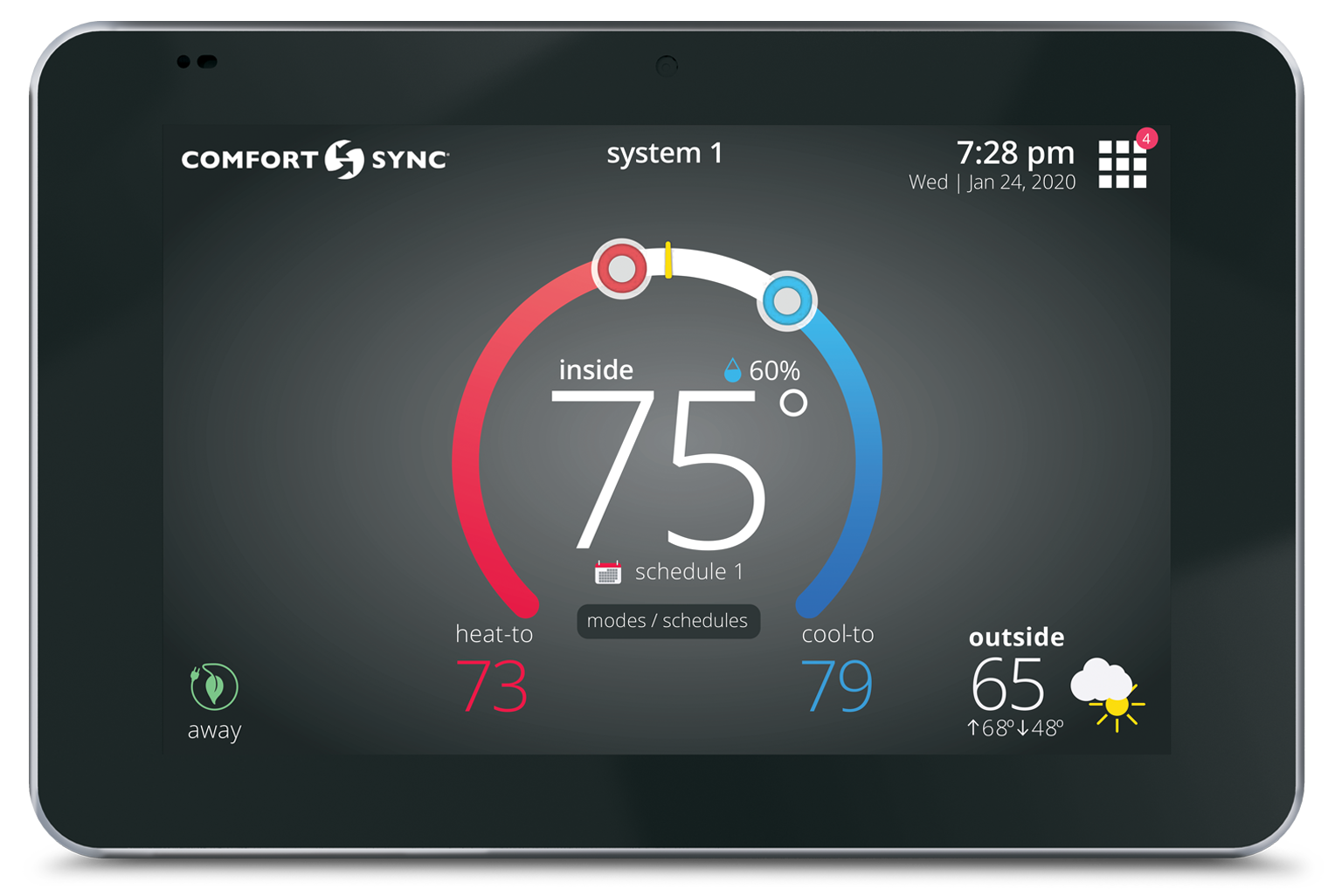 comfort-sync-thermostat-calgary-ac Comfort Sync thermostat - The perfect solution for efficient air conditioning in Calgary