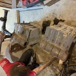 Calgary boiler replacement job photo — mechanical room Calgary boiler replacement job photo — mechanical room