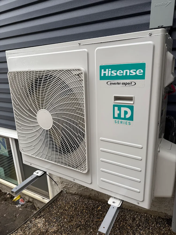 PureCool Hisense air conditioning installation with 5-star Calgary customer review