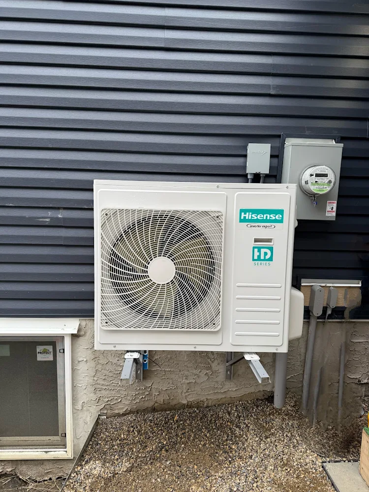 PureCool Hisense air conditioning installation completed for a Calgary customer